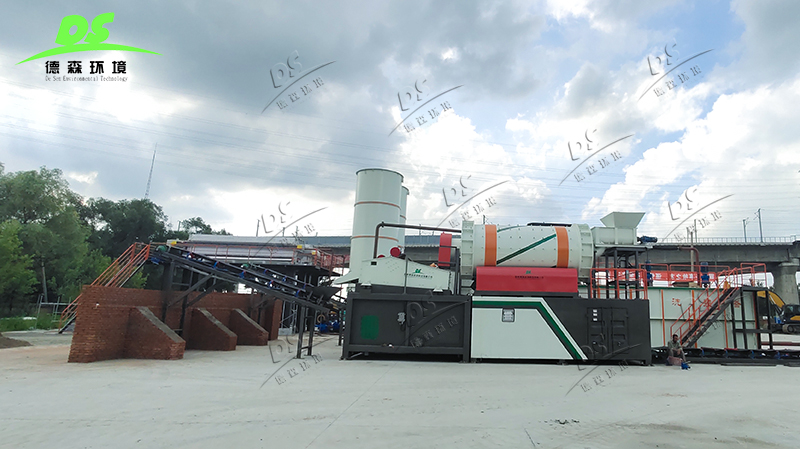 重金屬污染土壤淋洗修復(fù)現(xiàn)場(chǎng)